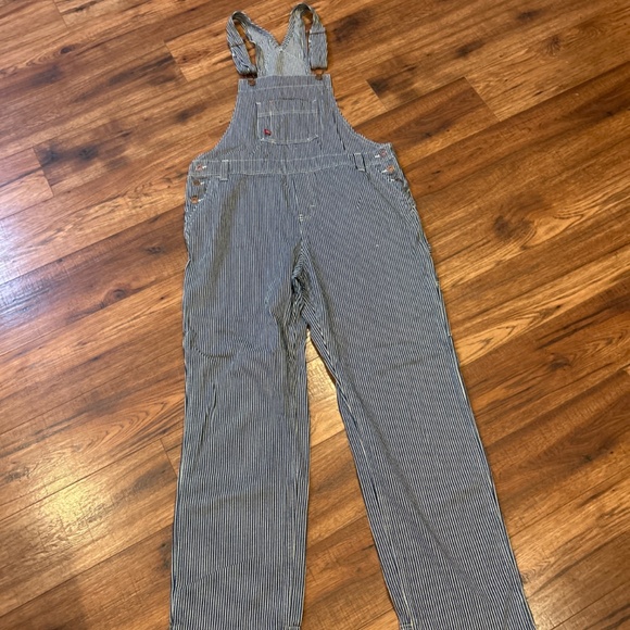 Dickies, blue and white stripe engineer overalls - Picture 2 of 8